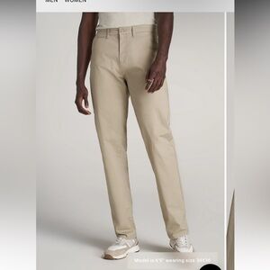 American Tall 36x36 Mason Semi Relaxed Chino Pants Desert Khaki